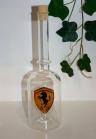 Glasflasche Geschenkflasche mit Sujet Ferrari-Wappen