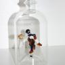 Glasflasche Geschenkflasche mit Sujet Schwinger