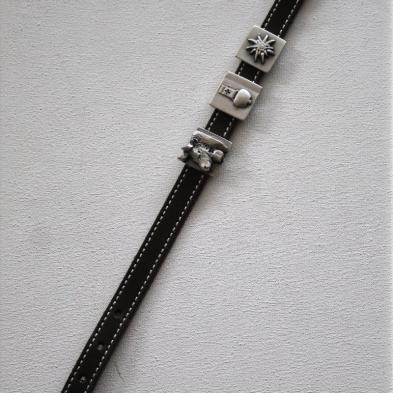Lederarmband mit Metall Folkloresujets