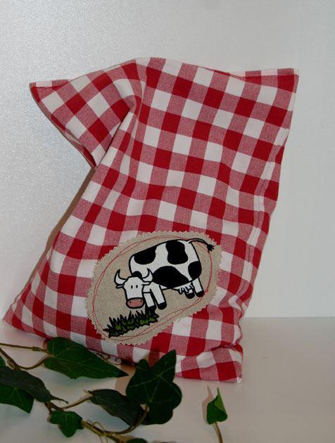Kirschsteinkissen, Chriesisteikissen, Handarbeit