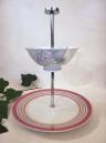 Etagère, Dekoration Tisch, Bisquitschale, Teller, Vintagedekor, Geschirr