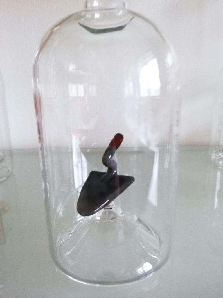 Glasflasche mit Sujet Beruf Maurer - Geschenk für Geburtstag