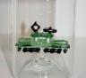Glasflasche Geschenkflasche mit Sujet Krokodil-Lock in grün