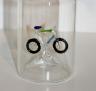 Glasflasche Geschenkflasche mit Sujet Bike Velo