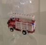Glasflasche Geschenkflasche mit Sujet TLF Feuerwehr