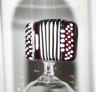Sujet in Glasflasche Handorgel, Geschenkflasche