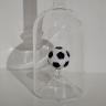 Glasflasche Geschenkflasche mit Sujet Fussball