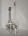 Jasskarten Glassujet in Glasflasche, Geschenkflasche