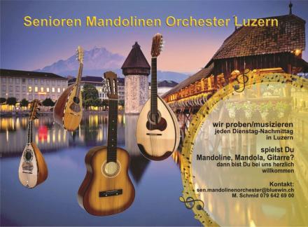 Musik, Seniorenverein Mandolinen Orchester Luzern, Mandoline, Mandola, Gitarre Senioren Mandolinen Orchester Luzern
